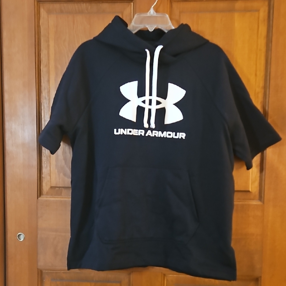 Under Armour Black Short Sleeve Hoodie